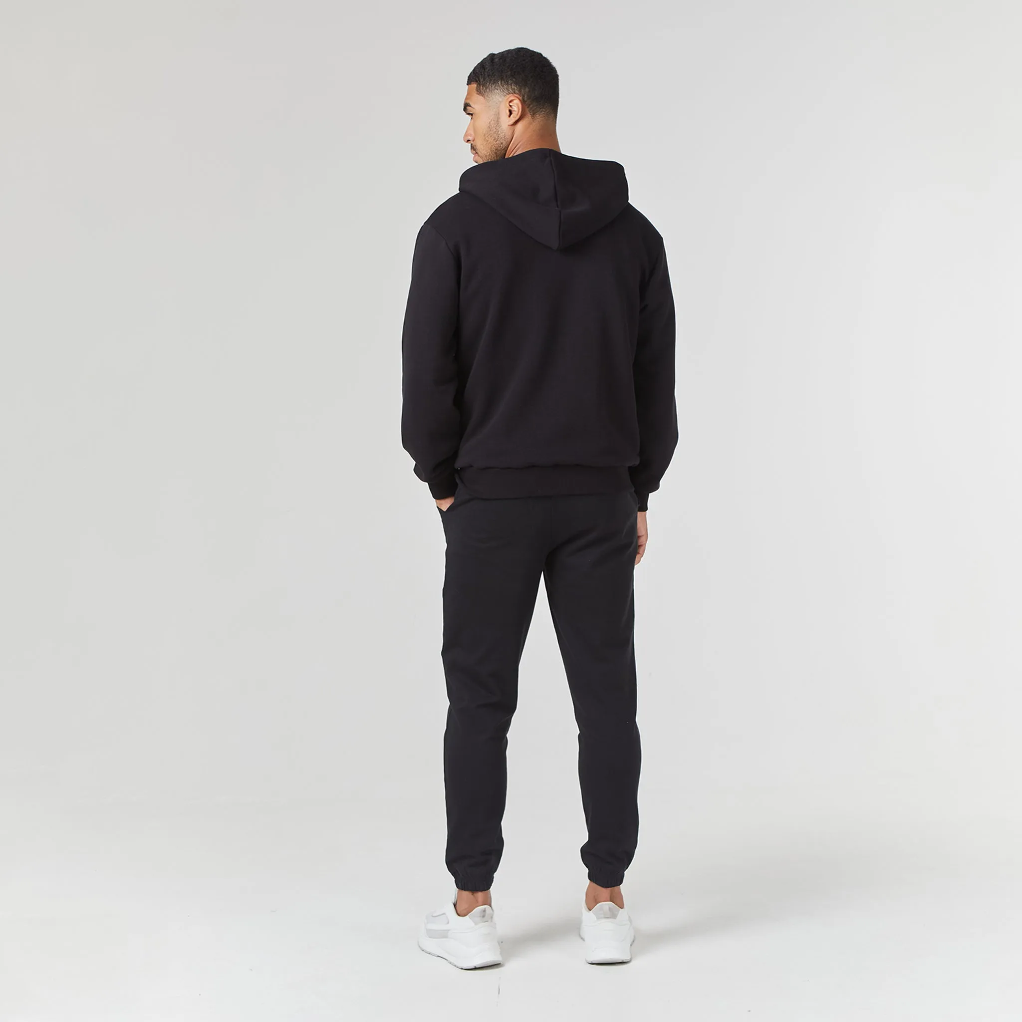 2-Pack Relaxed Fit Cuffed Joggers | Black / Grey Marl