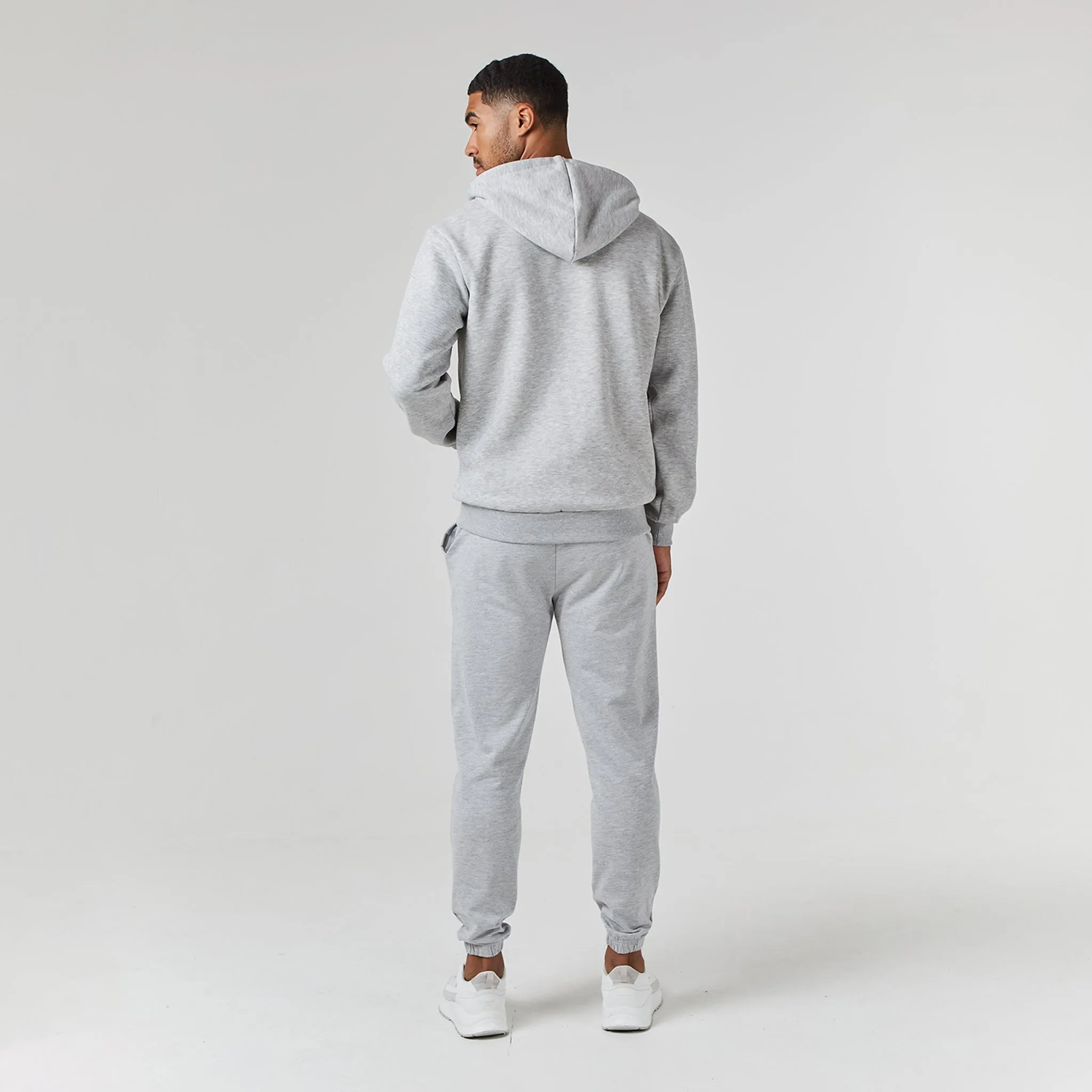 2-Pack Relaxed Fit Cuffed Joggers | Black / Grey Marl