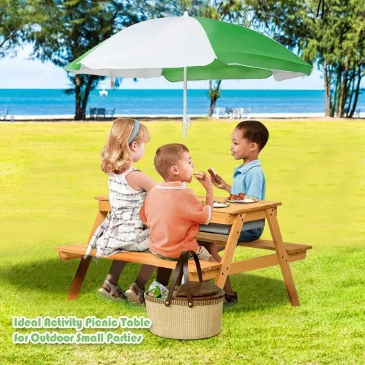 3 In 1 Convertible Picnic Table Set for Kids