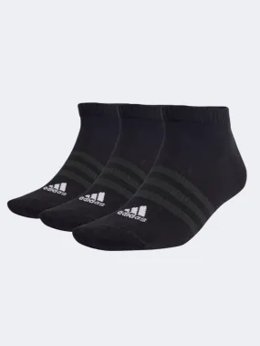 Adidas Thin And Light Sportswear Low-Cut 3 Pairs Unisex Sportswear Sock Black