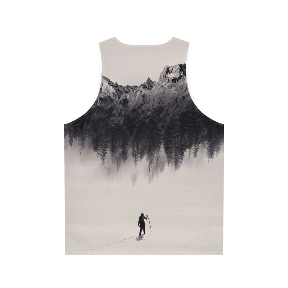 Adventurous Unisex Tank Top for Outdoor Exploration