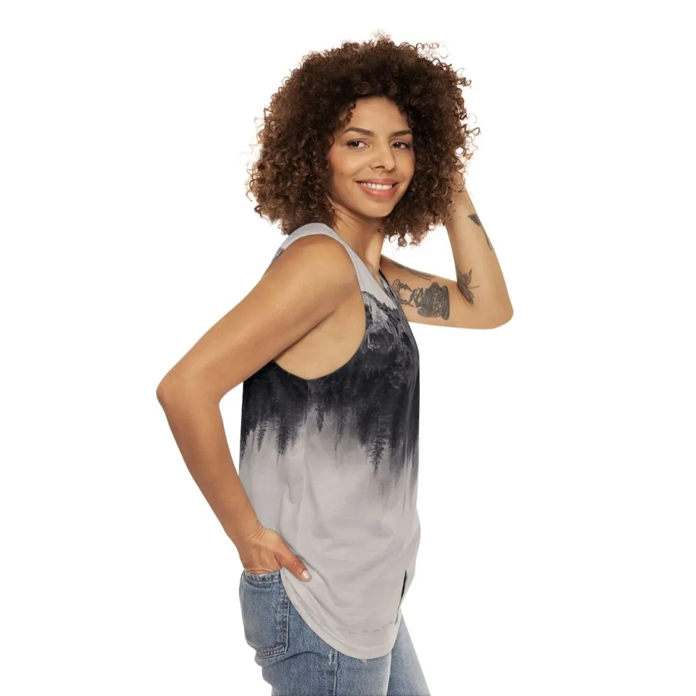 Adventurous Unisex Tank Top for Outdoor Exploration