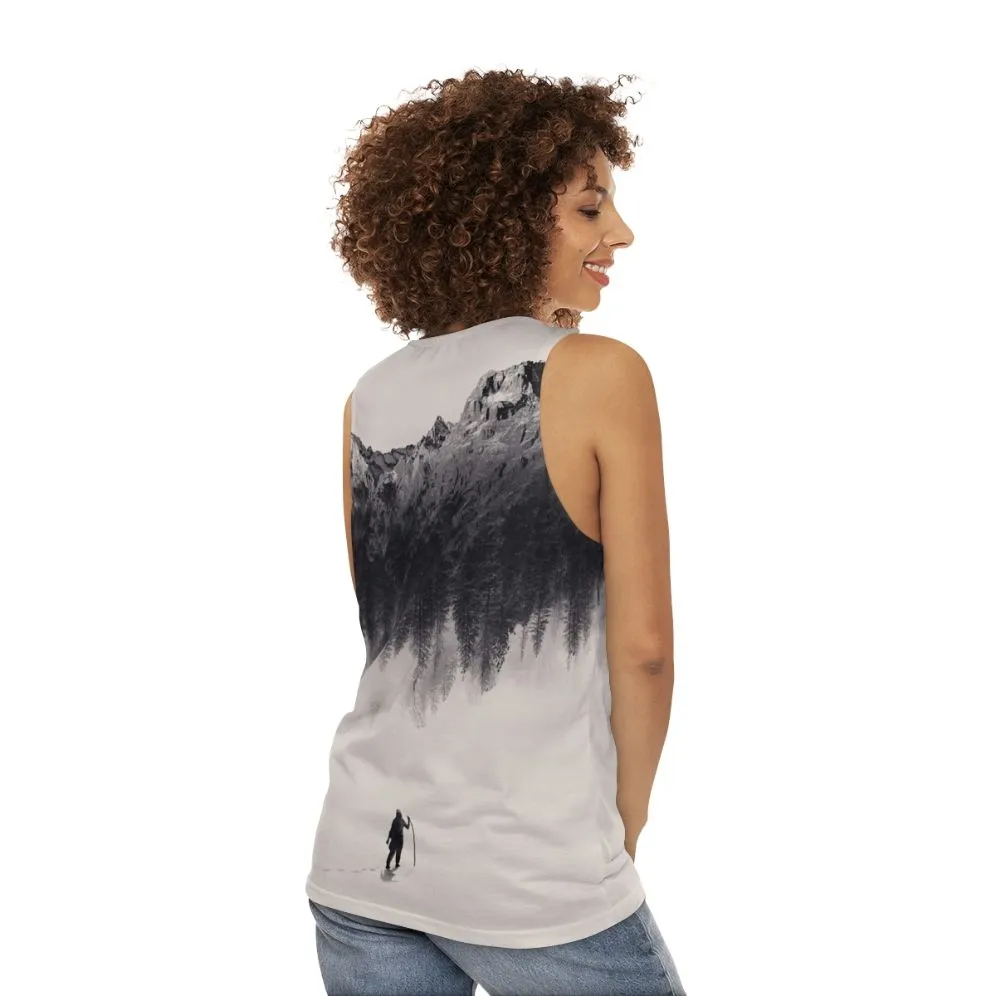 Adventurous Unisex Tank Top for Outdoor Exploration