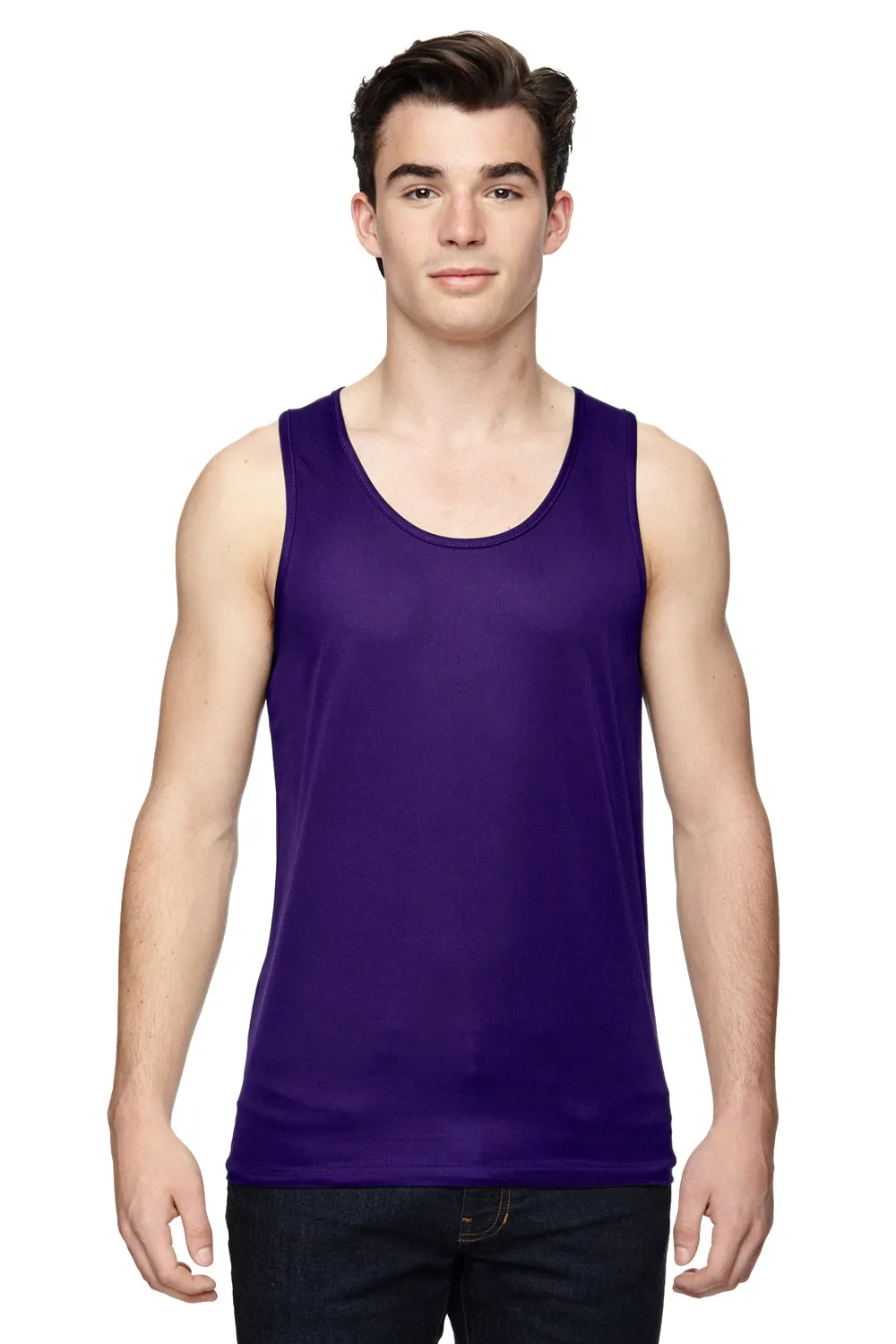 Augusta Sportswear Mens Training Moisture Wicking Tank Top - Purple