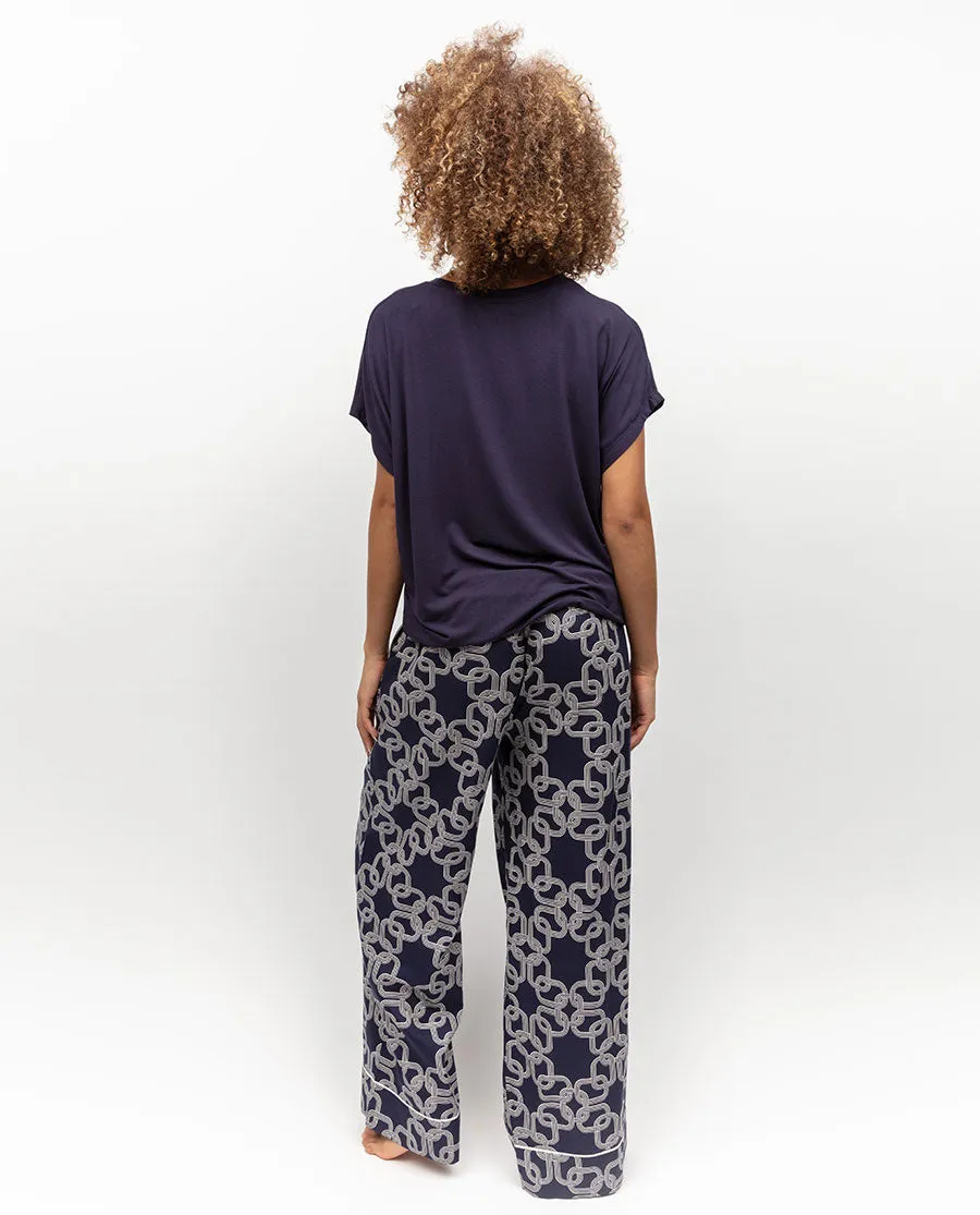 Avery Chain Print Wide Leg Pyjama Bottoms