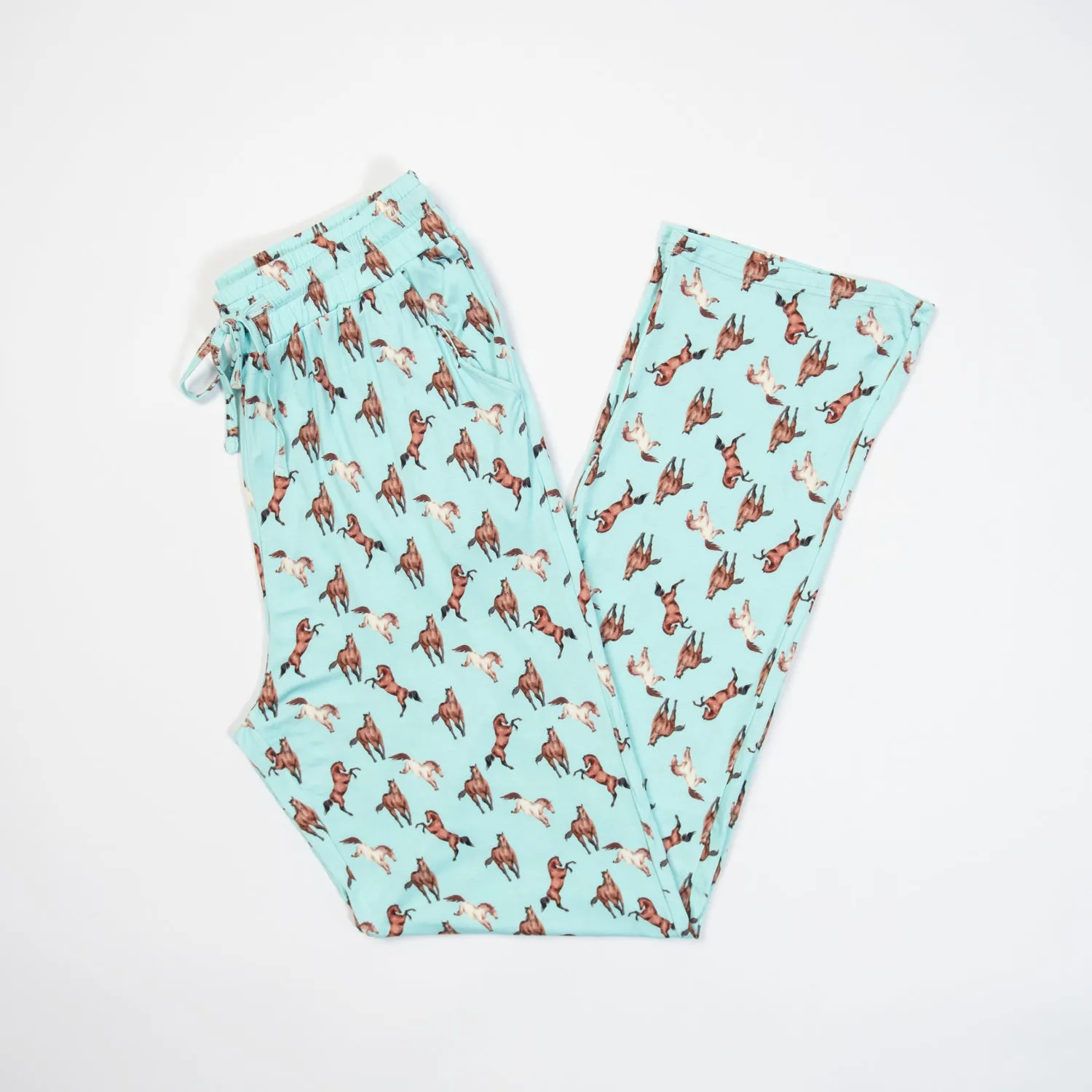 Blue Horse Bamboo Pajama Pants