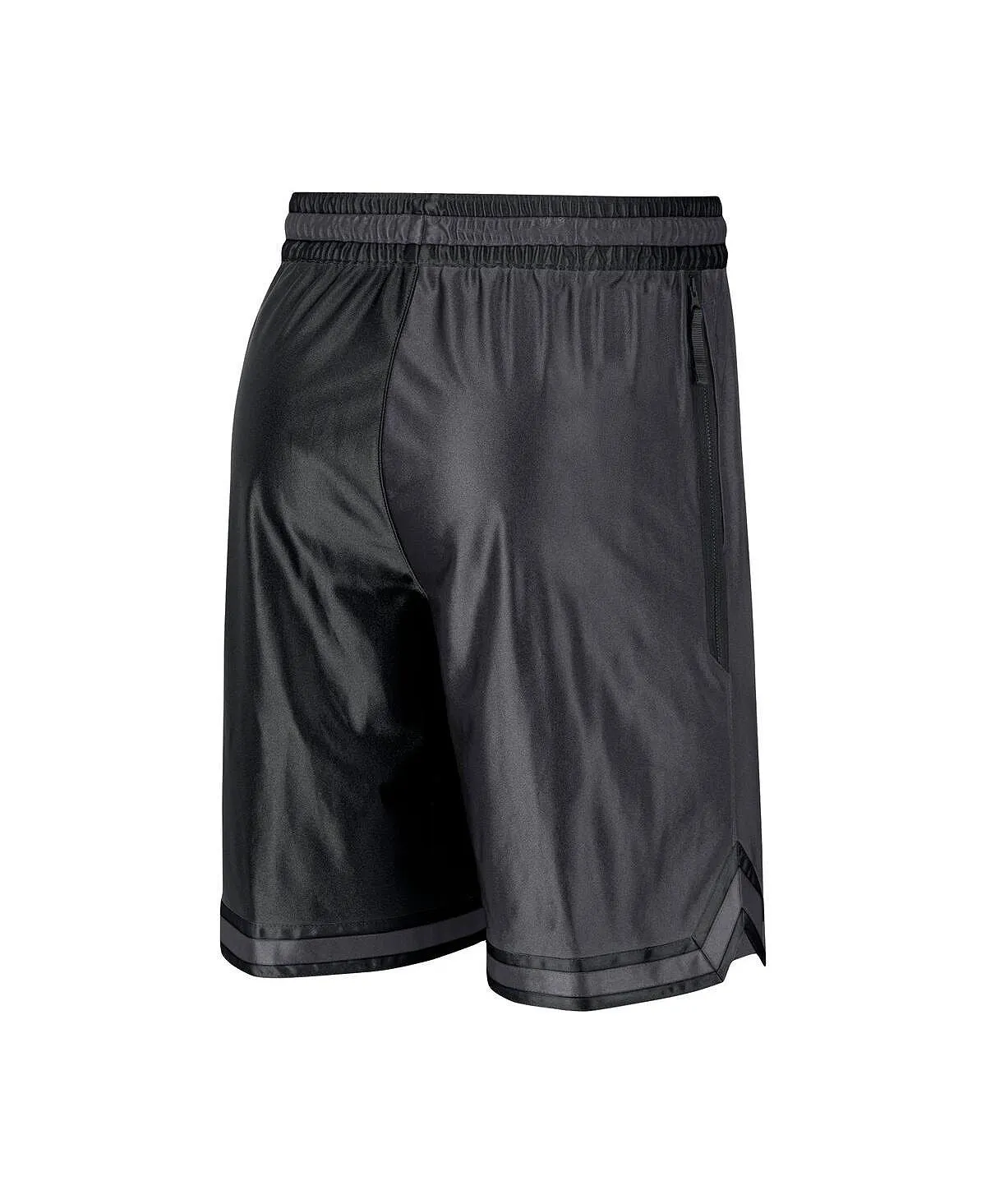 Brooklyn Nets Men's Courtside Versus Force Split DNA Sports Shorts Black Anthracite