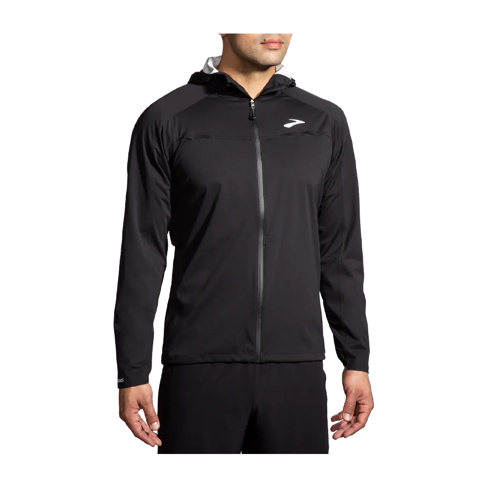 Brooks Men's High Point Waterproof Jacket Black