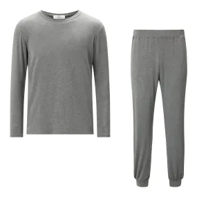 Classic Long Sleeve T-shirt/ Cuffed Trouser Pyjama