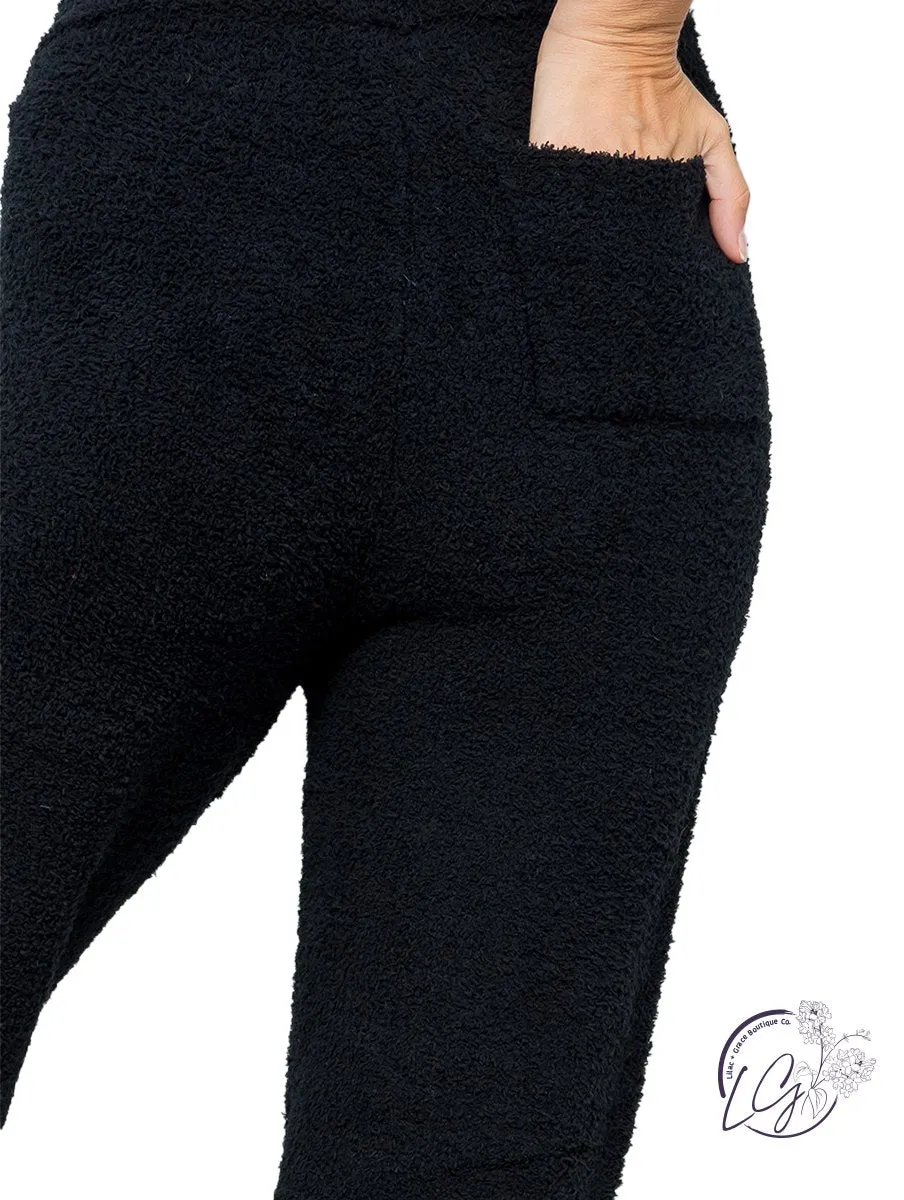 Curvy Important Part Teddy Lounge Pants