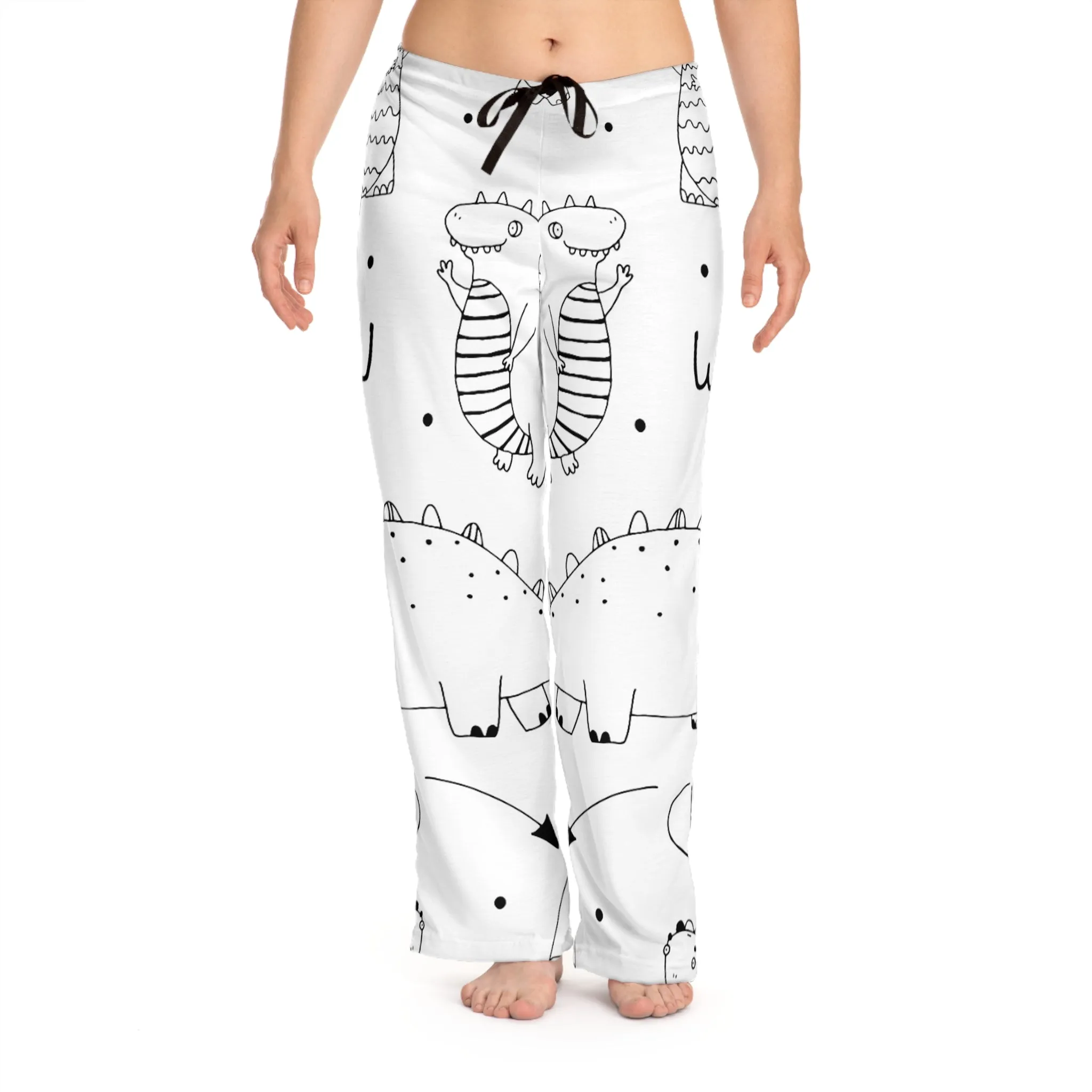 Doodle Dinosours - Inovax Women's Pajama Pants