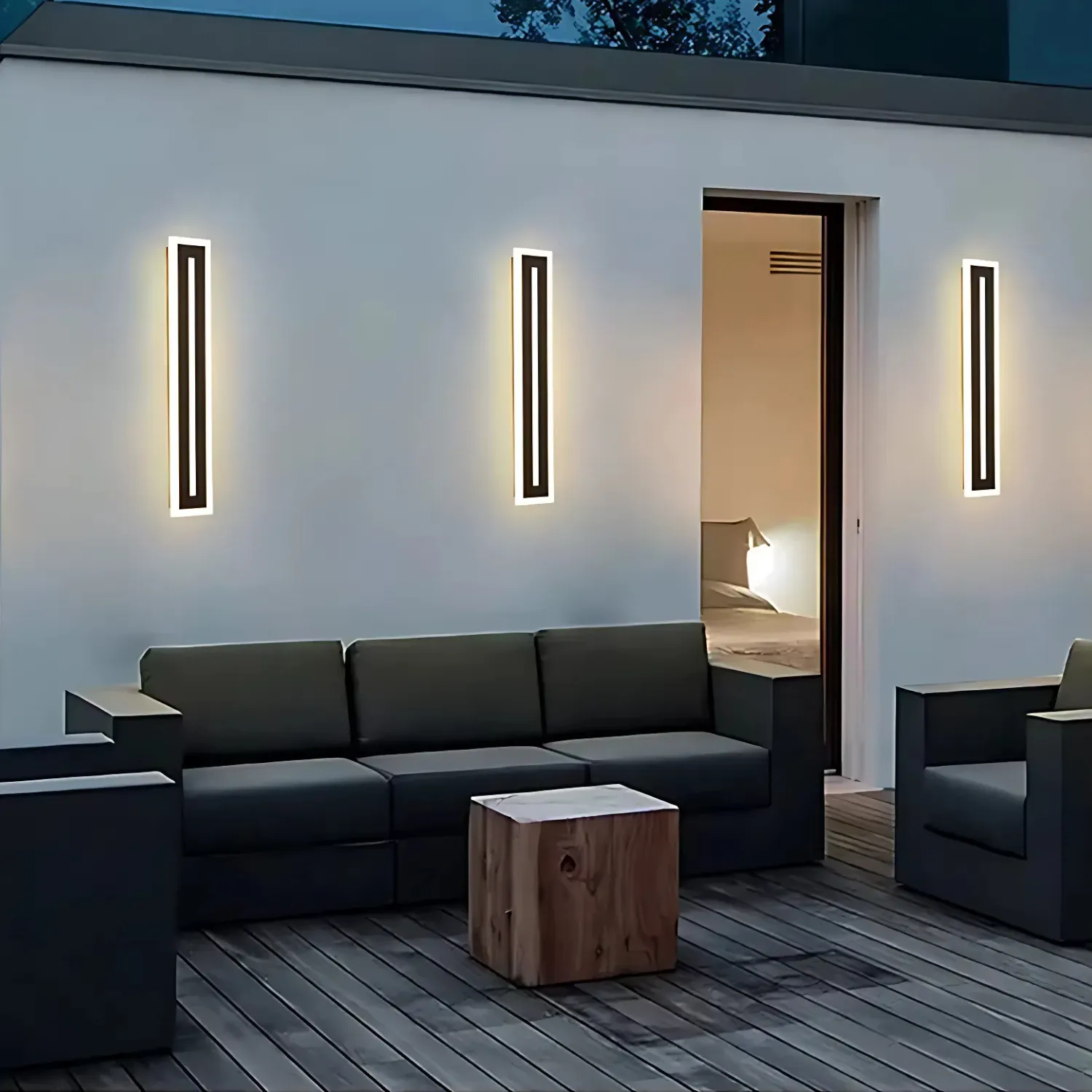 Emden - Outdoor Waterproof Long LED Wall Light