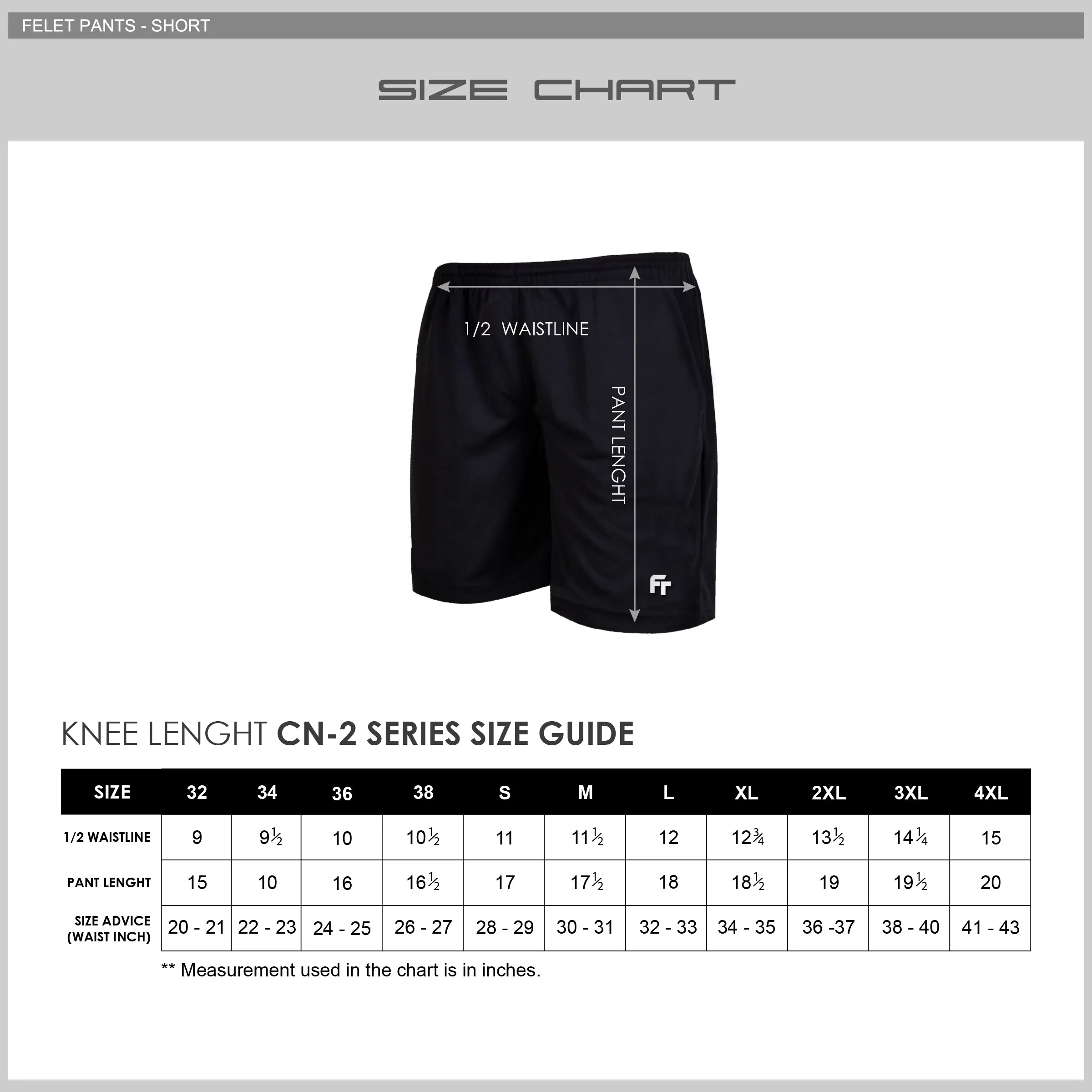 FELET Badminton Shorts CN250-II (Black)