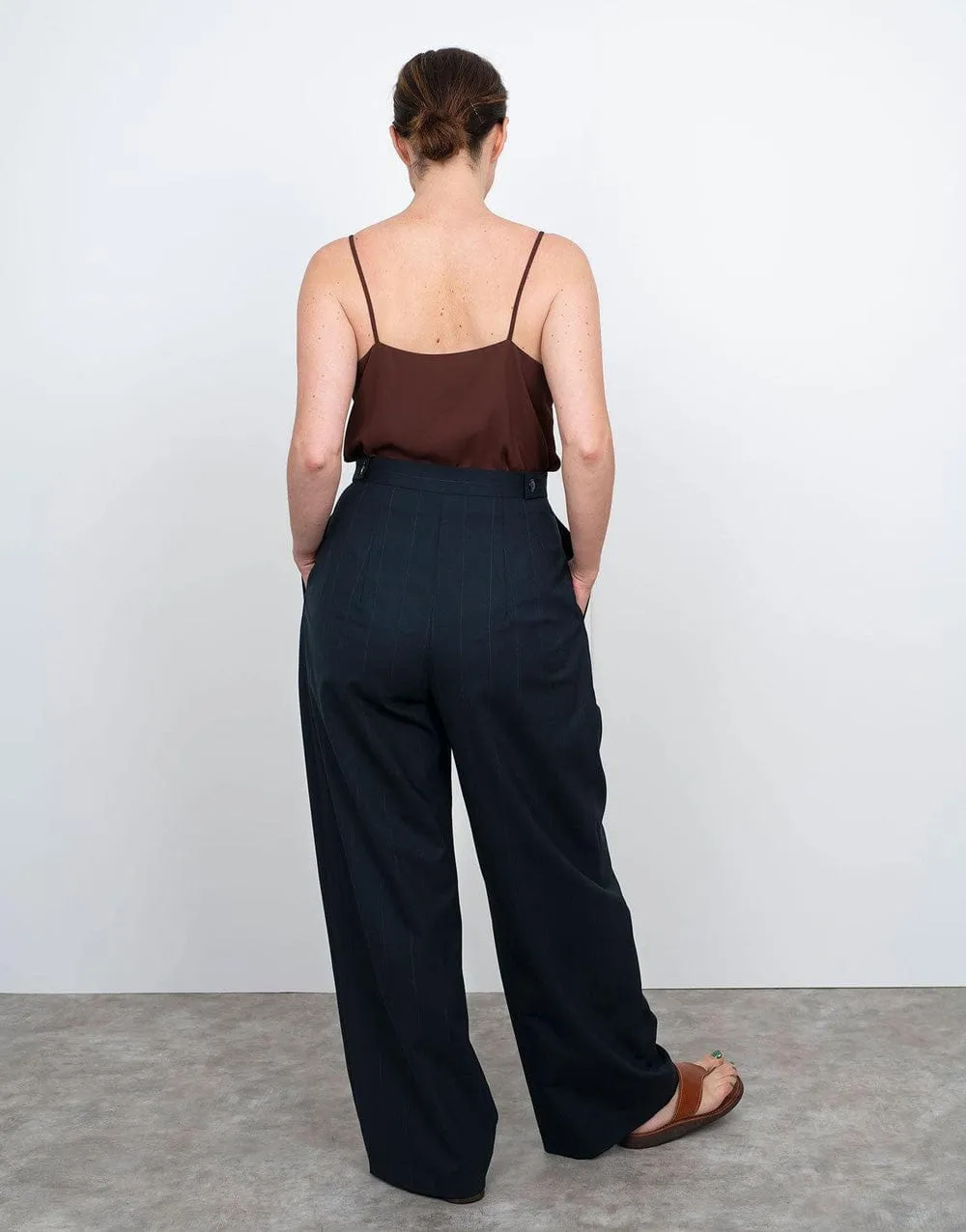 High-Waisted Trousers Sewing Pattern, The Assembly Line