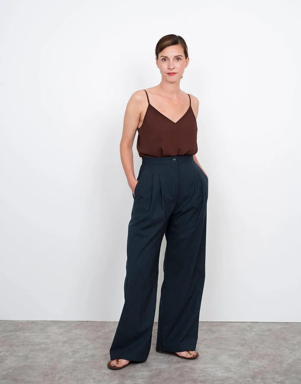 High-Waisted Trousers Sewing Pattern, The Assembly Line