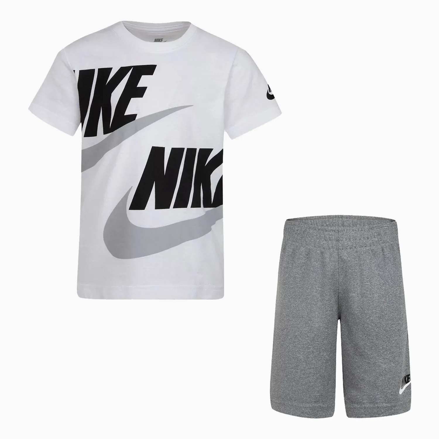 Kid's Sportswear Split Futura T Shirt And Shorts Outfit