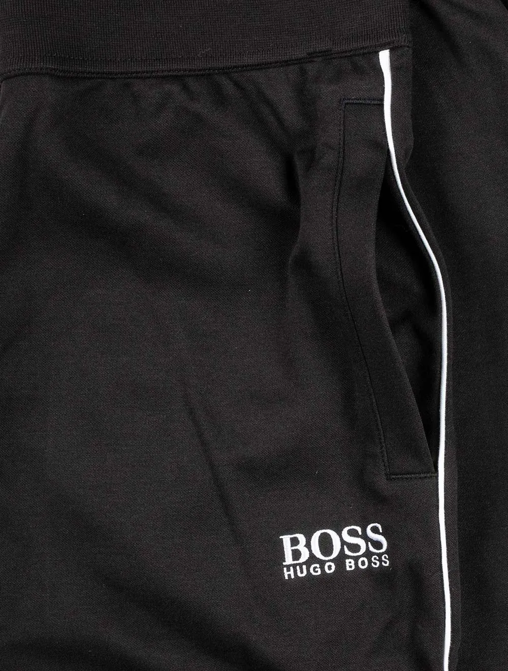 Logo Tracksuit Bottoms In Cotton-Blend Piqué Black