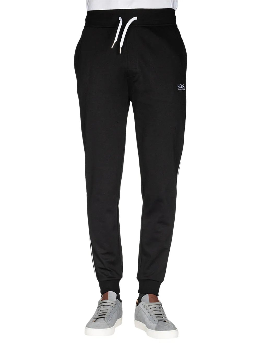 Logo Tracksuit Bottoms In Cotton-Blend Piqué Black