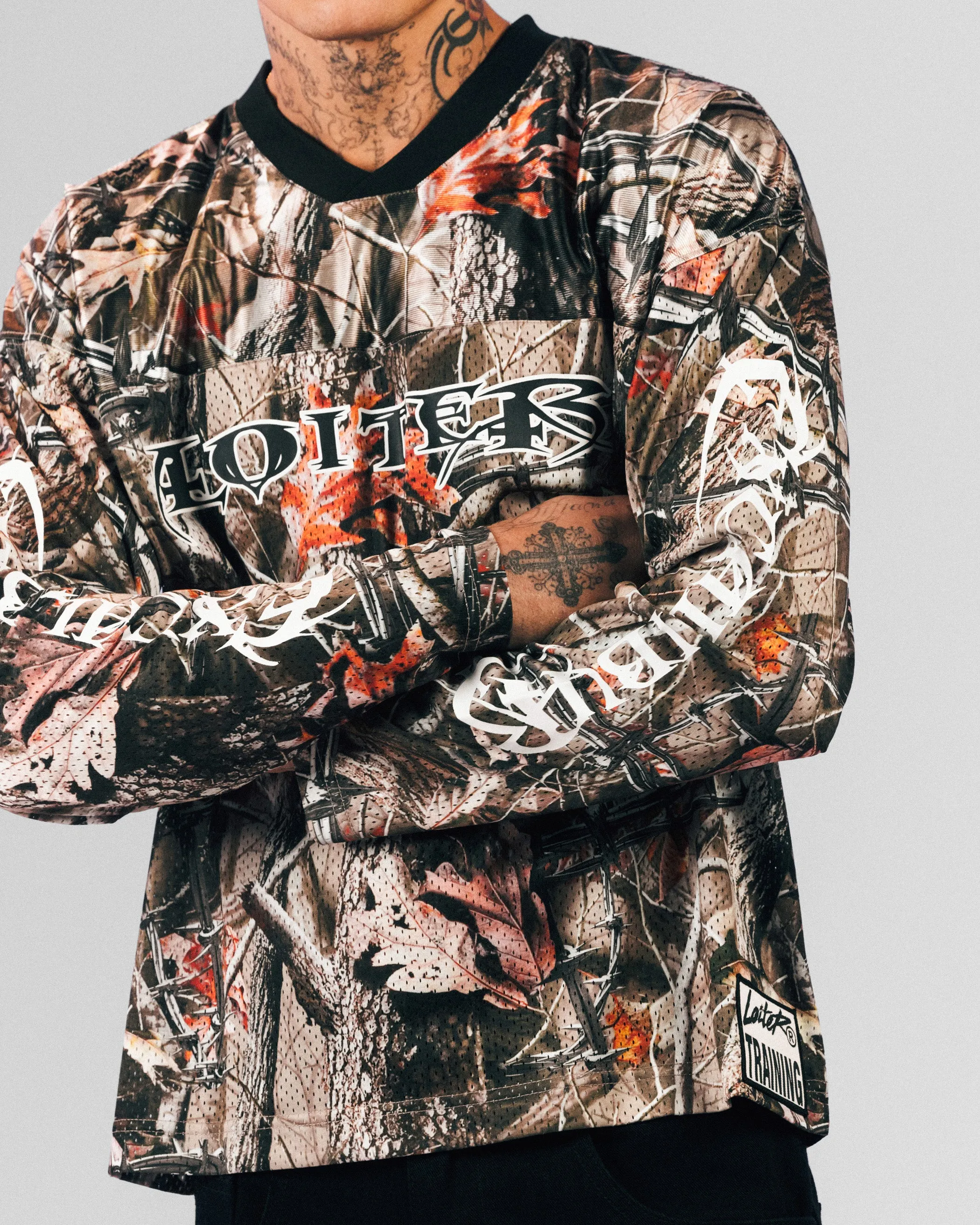 Loiter Long Sleeve Training Jersey Real Treet Camo