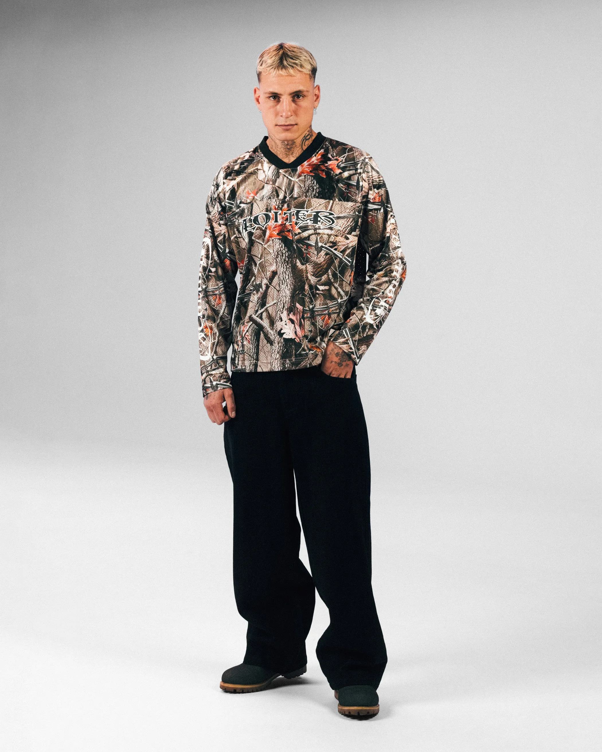 Loiter Long Sleeve Training Jersey Real Treet Camo