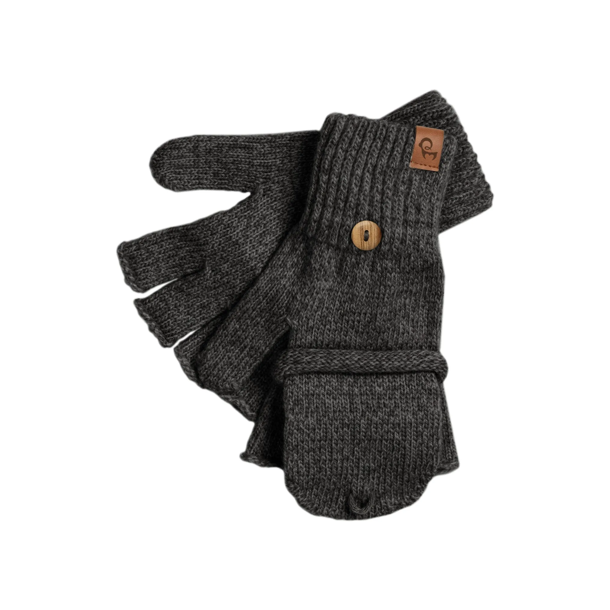 Men's Knit Convertible Mittens Merino