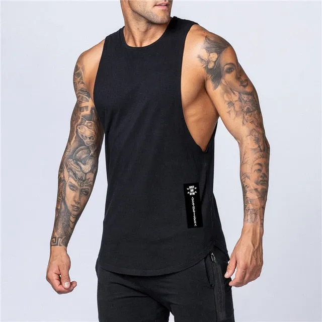 Mens Muscle Fit Sleeveless Sportswear Tank Top