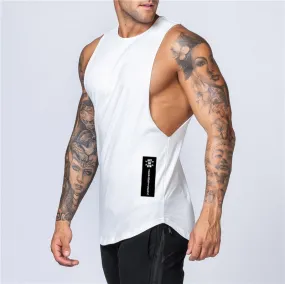 Mens Muscle Fit Sleeveless Sportswear Tank Top