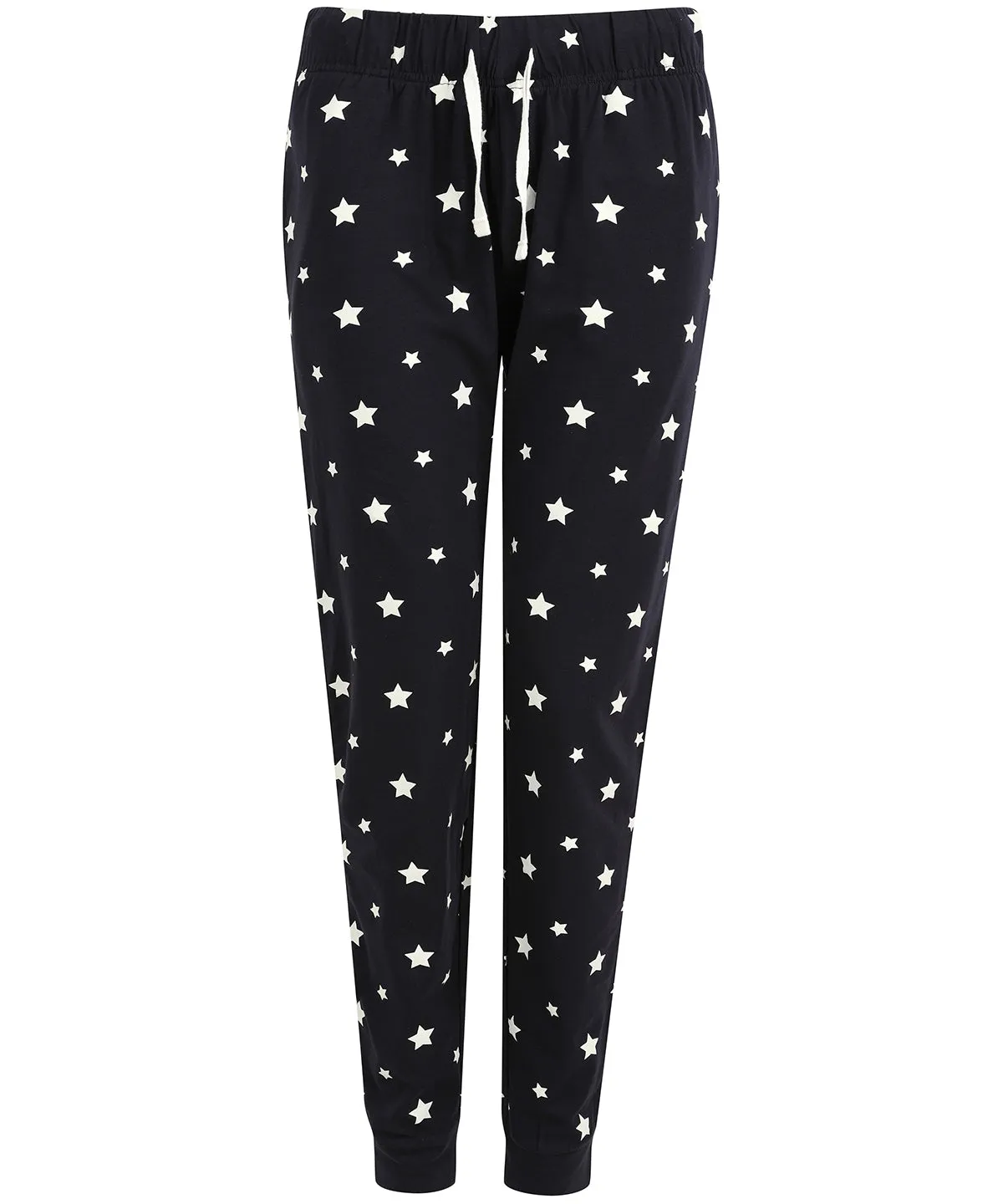 Navy/White Stars - Women's cuffed lounge pants