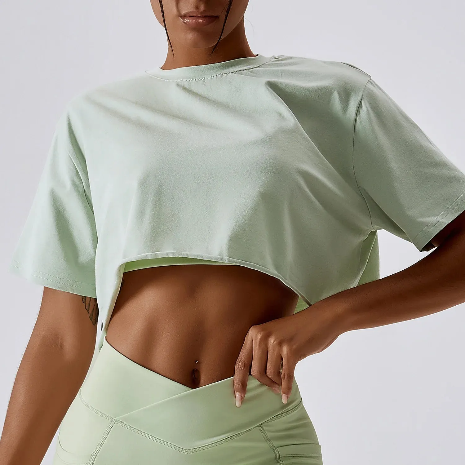 NCLAGEN Short Sleeve Crop Top