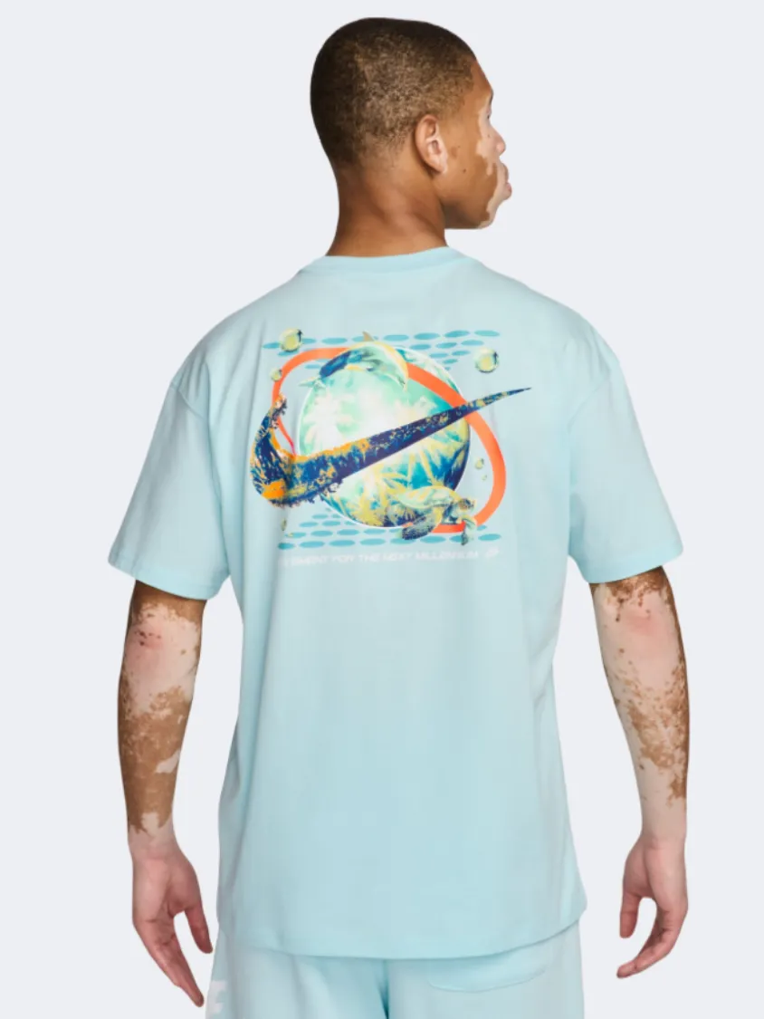 Nike Sportswear M90 Oc Graphic Pk5 Men Lifestyle T-Shirt Blue Glacier