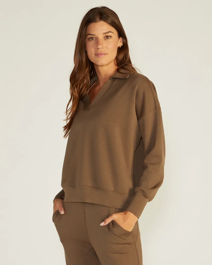 Opal Fleece Relaxed Polo