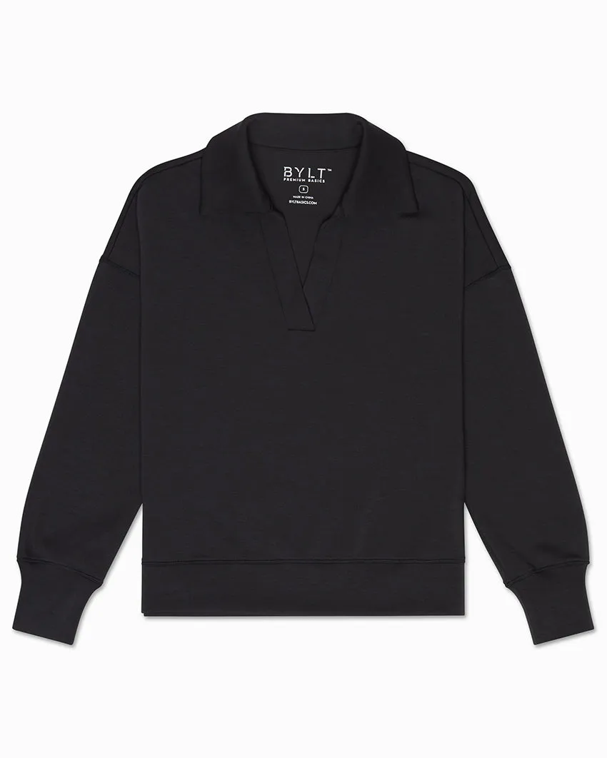 Opal Fleece Relaxed Polo