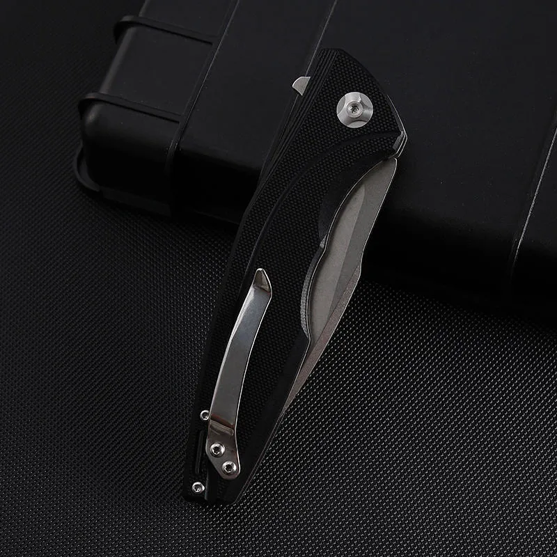 Outdoor Foldable G10 Handle Tactical Men Self Defense Utility Pocket D2 Steel Camping Hunting Survival Knife