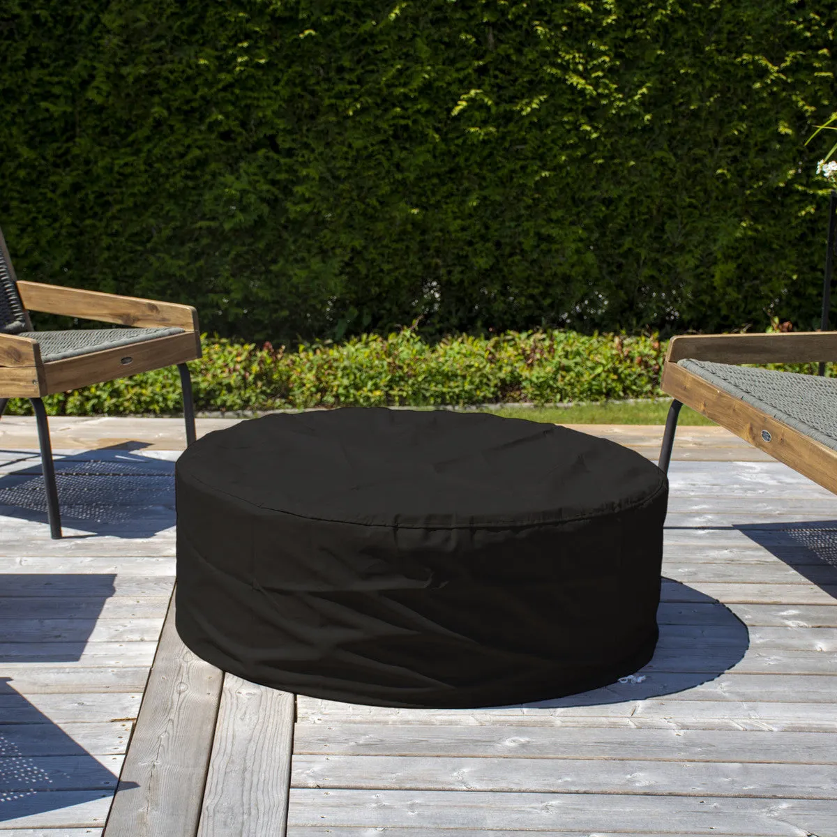 Outdoor Heater - Paramount Genesis Concrete Look Aluminum Convertible Round Fire Table, FP-551