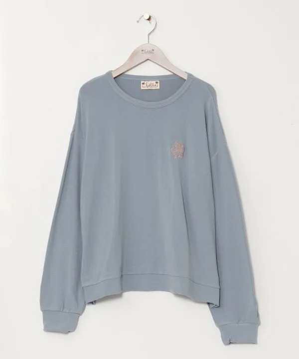 Relaxed Sweat Top with Pouch