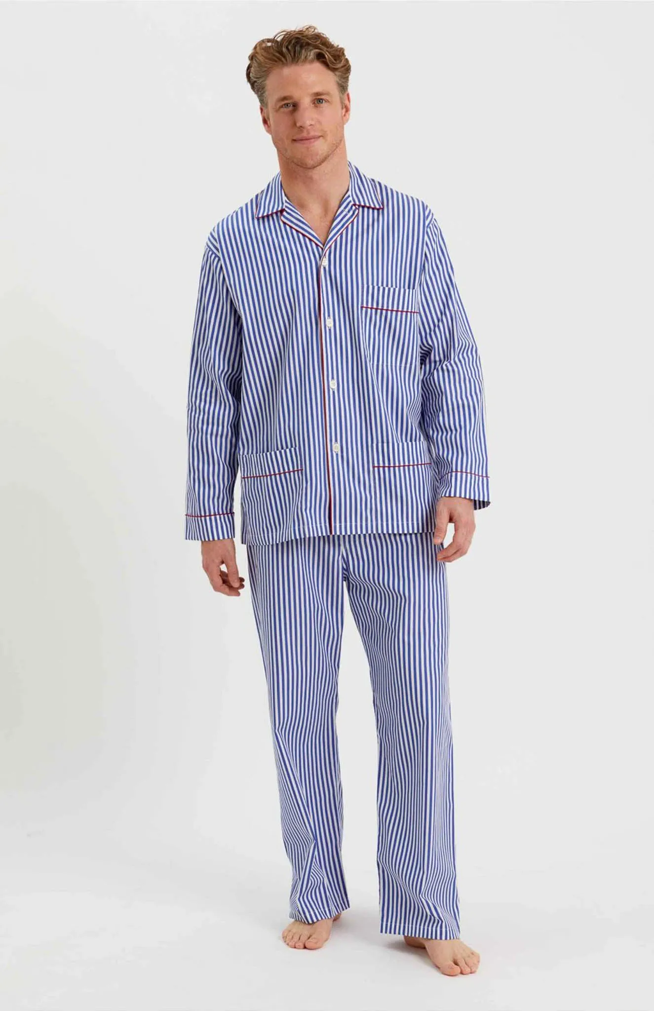 Sea Breeze Stripes | Lounge Wear Set | 100% Cotton