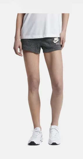 Sportswear Gym Vintage Womens Shorts (Grey)