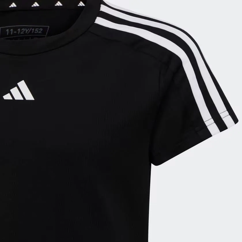 T-SHIRT GIRLS ESSENTIALS AEROREADY 3-STRIPES TRAINING