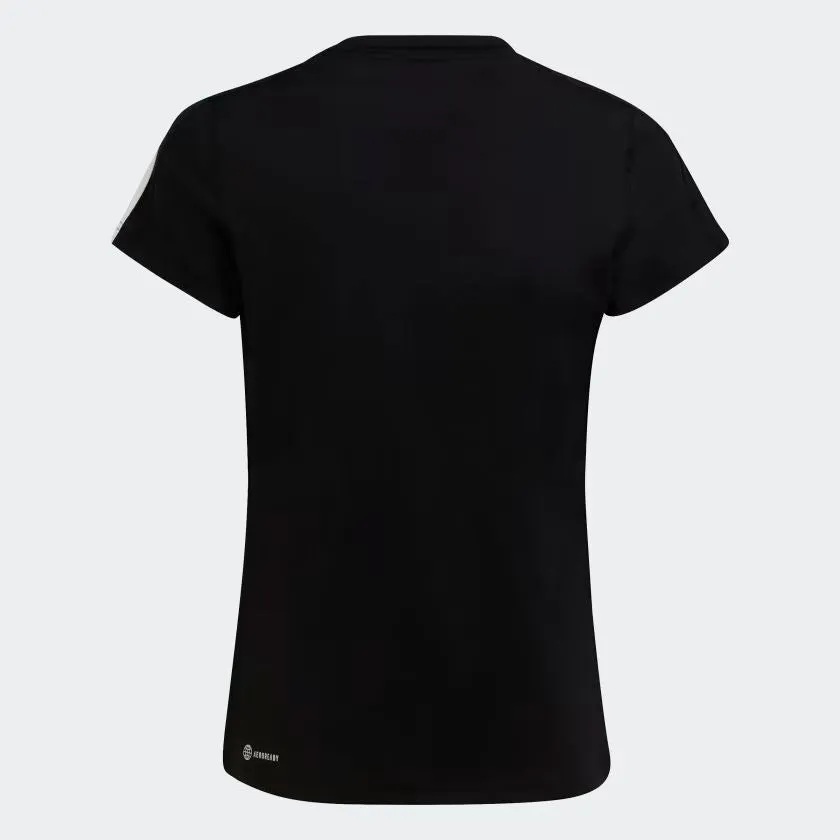 T-SHIRT GIRLS ESSENTIALS AEROREADY 3-STRIPES TRAINING