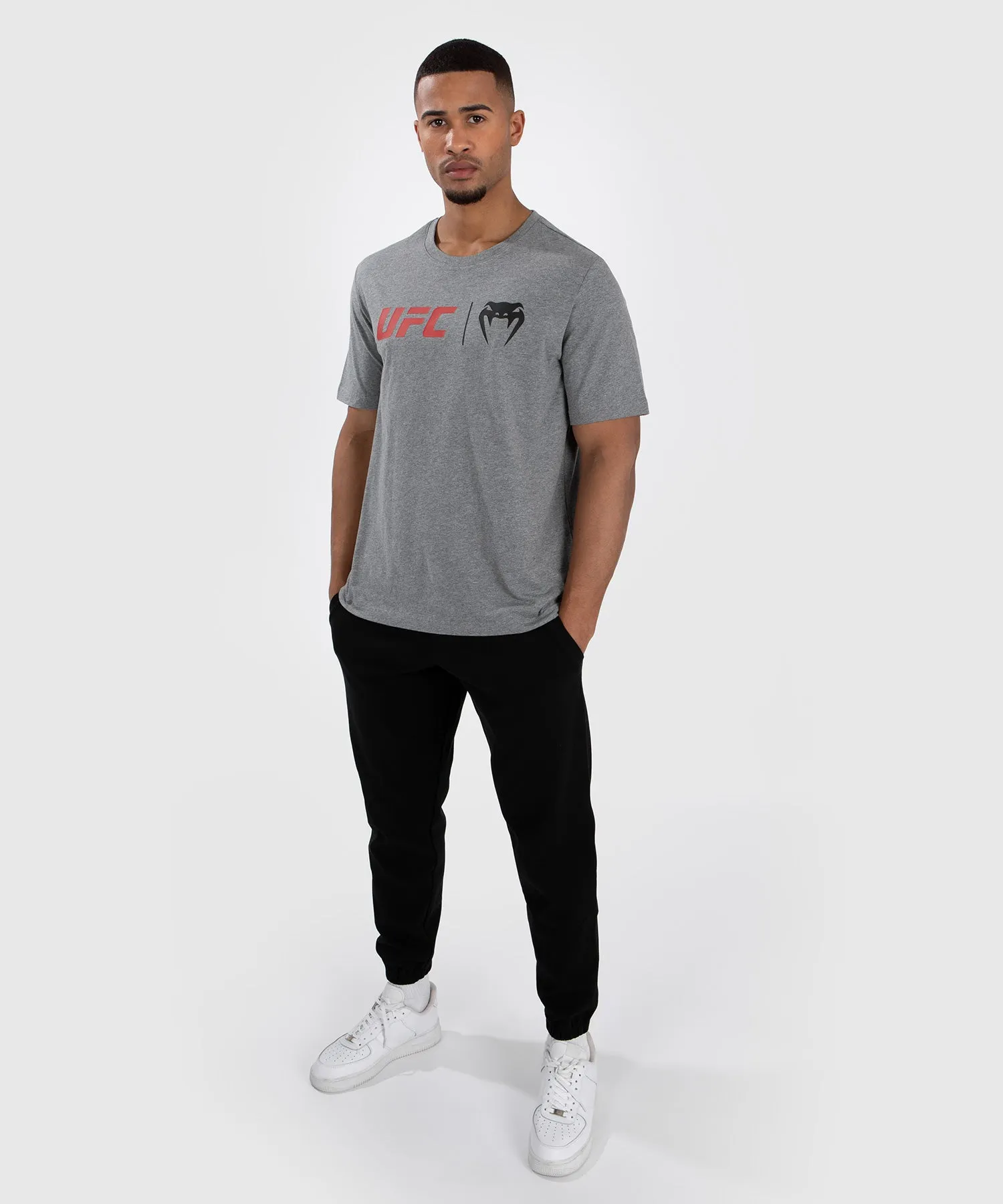 UFC Venum Classic T-Shirt - Grey/Red