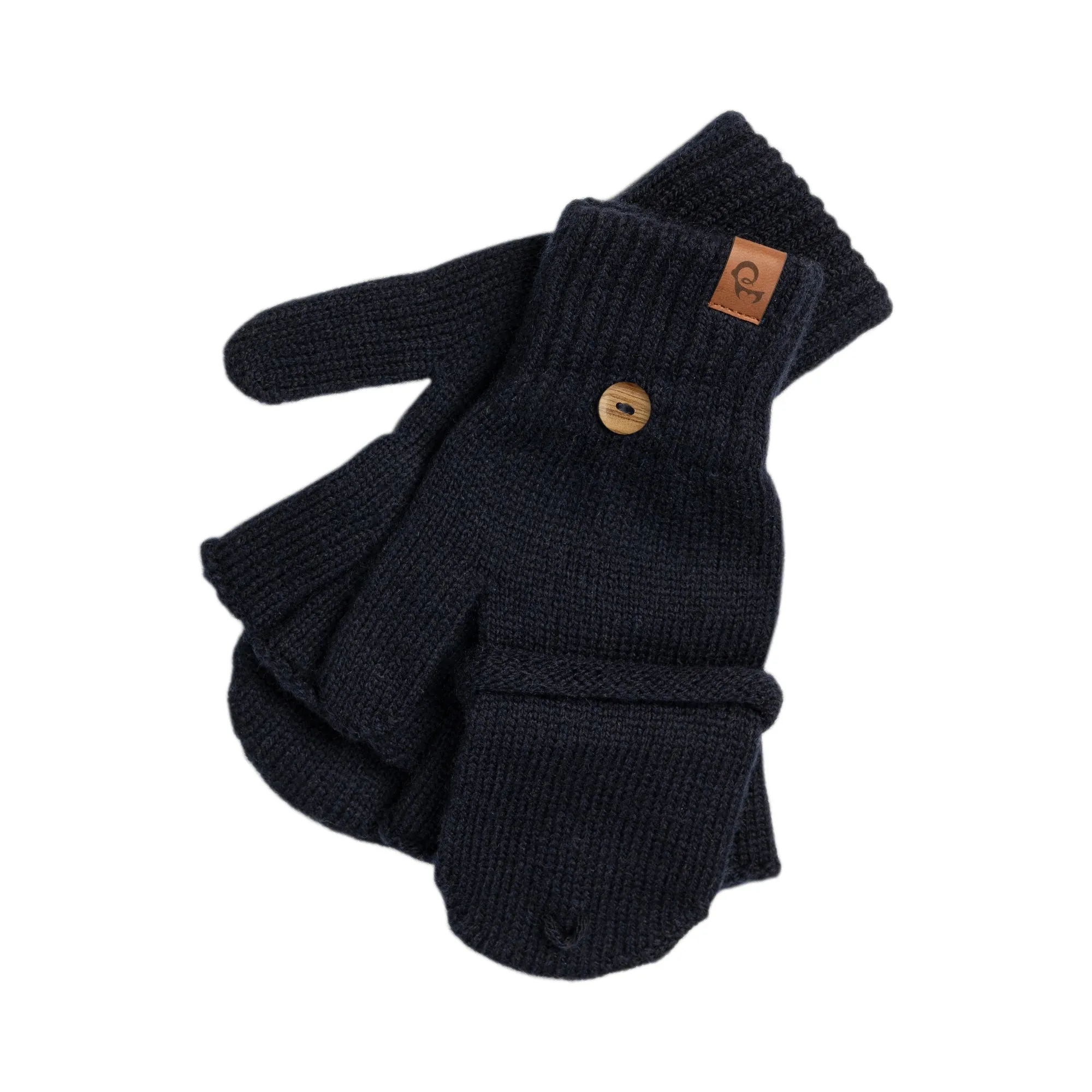 Women's Knit Convertible Mittens Merino