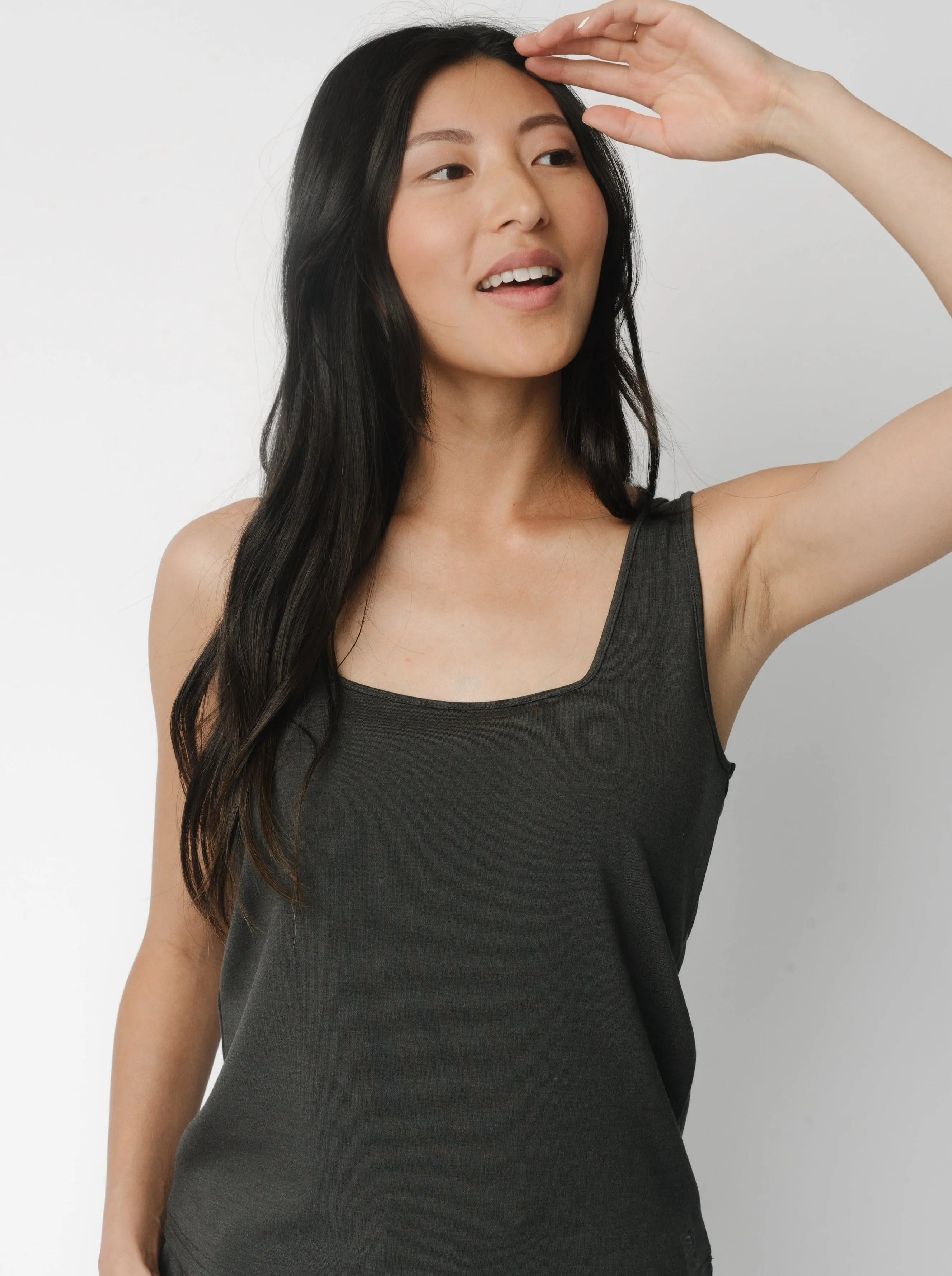 Women's Ultra-Soft Bamboo Square Neck Tank